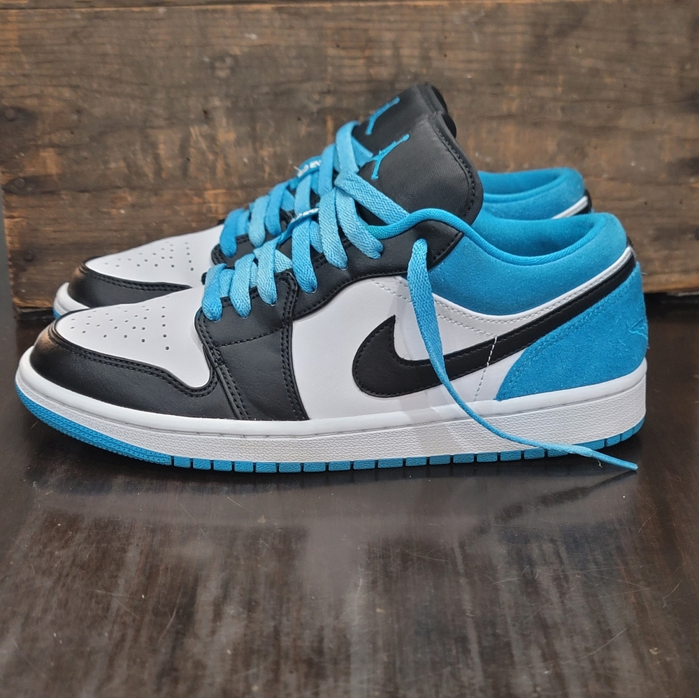 Nike Air Jordan 1 Low SE "Laser Blue" Mens 8 Wmns 9.5 Great Condition. - Picture 3 of 16